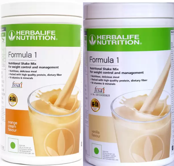 HERBALIFE FORMULA 1 HEALTHY MEAL REPLACEMENT SHAKE MIX Vanilla And Orange - 500g