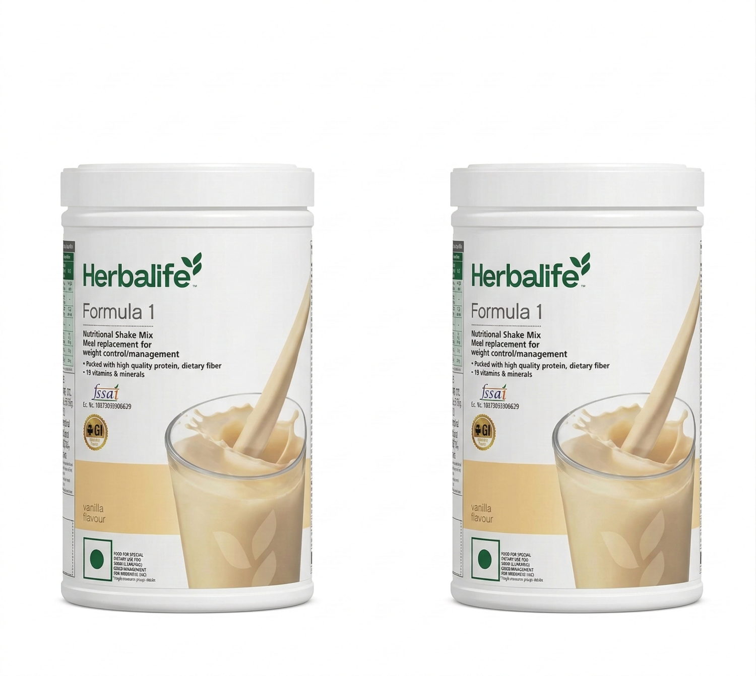 2X Herbalife Formula 1 Nutrition shake mix French Vanilla - 500g