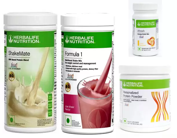 Herbalife Formula 1 Nutritional Shake Mix Rosekheer - 500gm With Shakemate and pp200 and afresh lemon