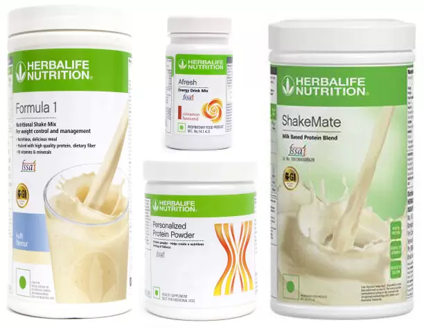 Herbalife Formula 1 Kulfi - 500g with shakemate and protein powder 200 with afresh cinnamon