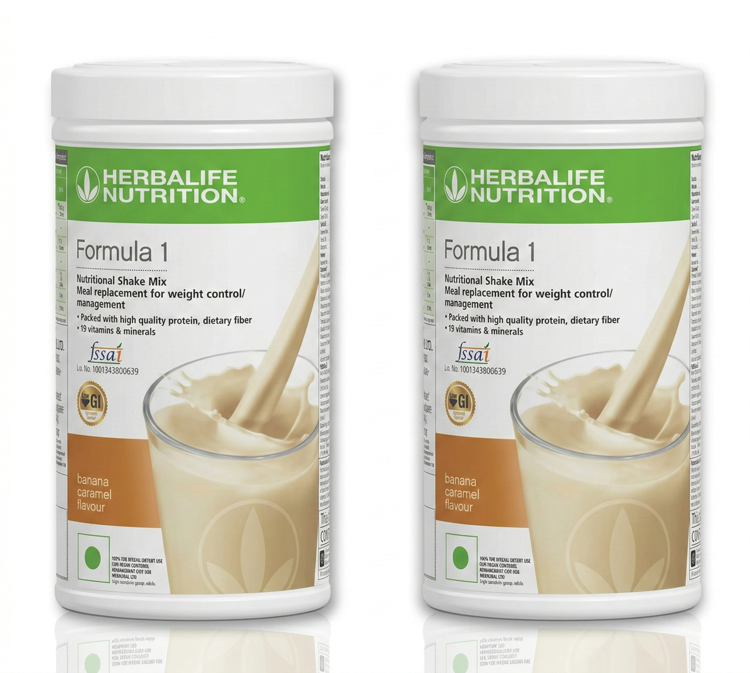 2X Herbalife Formula 1 Nutrition Shake Mix Banana - 500g With Free Shipping