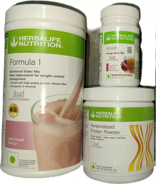 Herbalife Formula 1 Rosekheer - 500g And PP 200G With Afresh Kashmiri Kahwa