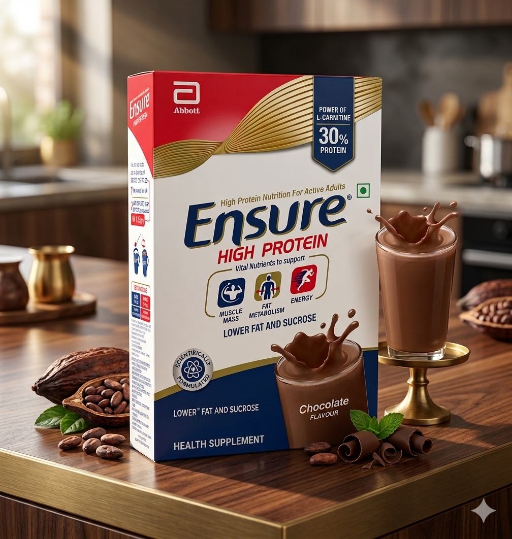 Ensure High Protein Nutritional Shake for Active Adults – Rich Chocolate, 16g Protein & Muscle Recovery Support