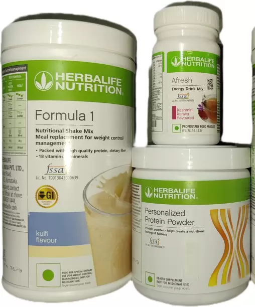Herbalife Fromula 1 Nutrition Shake Mix Kulfi - 500g With PP 200 And Afresh Kashmiri Kahwa