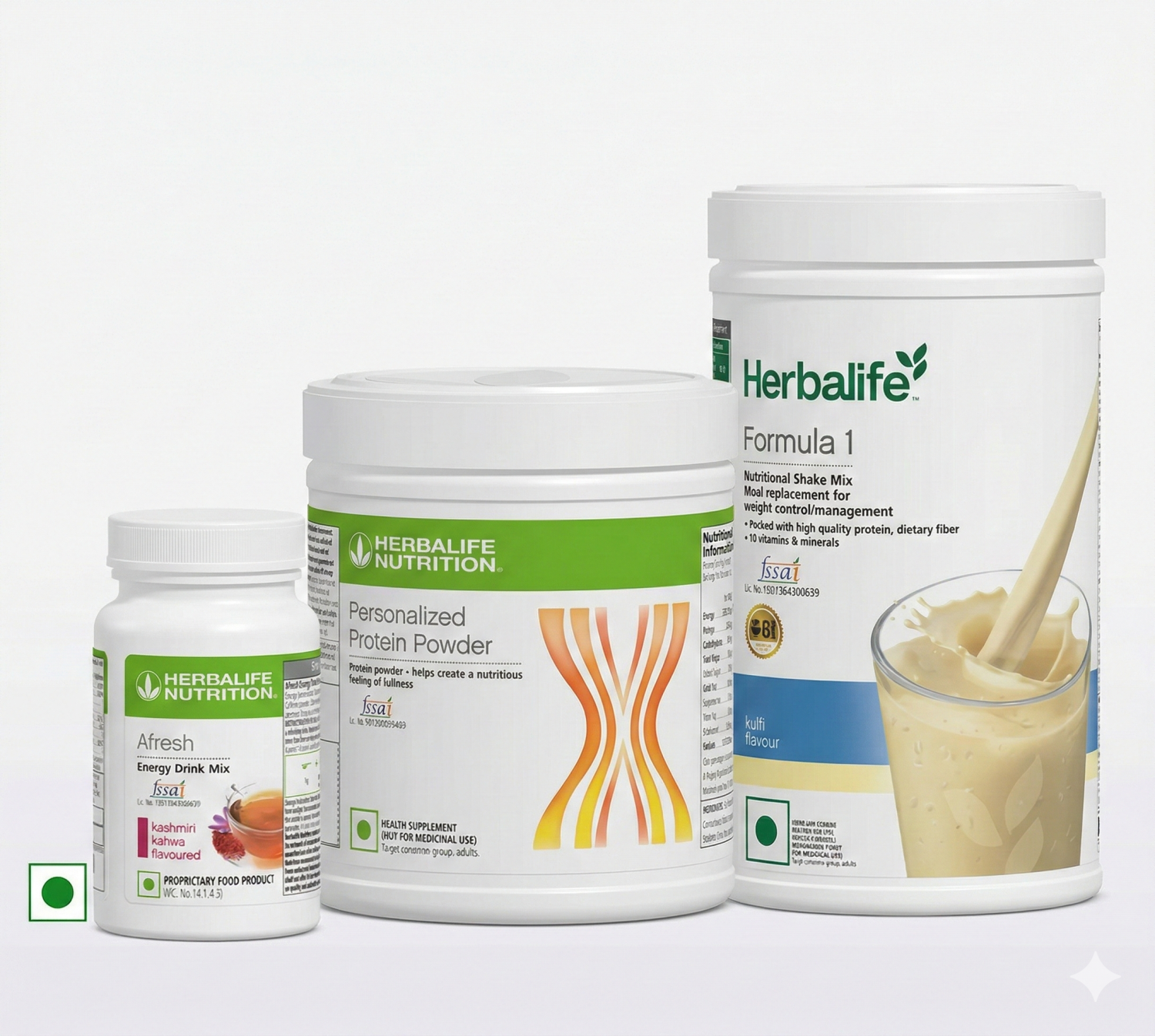Herbalife Formula 1 Kulfi 500g + Protein Powder 200g + Afresh Kashmiri Kahwa | Meal Replacement