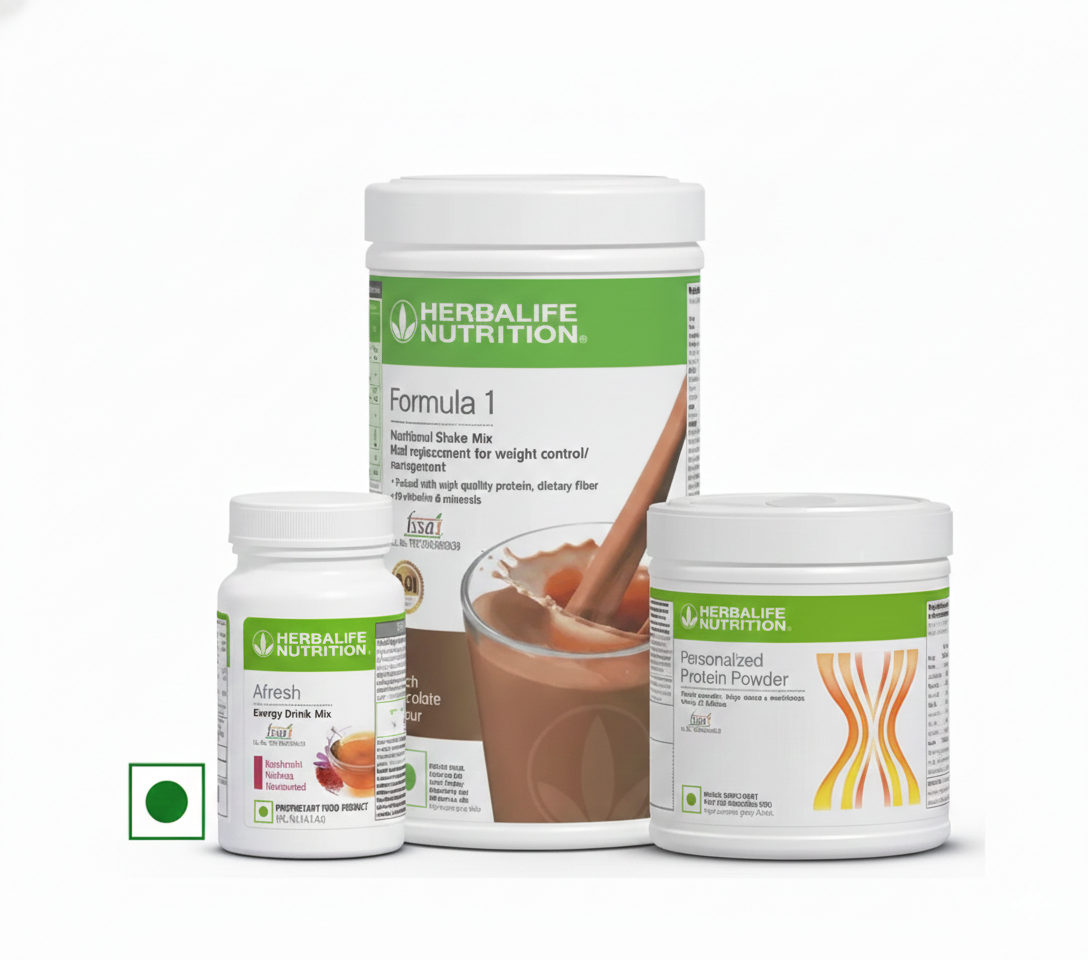 Herbalife Formula 1 Nutrition shake mix chocolate - 500g with pp200 with afresh kashmiri kahwa