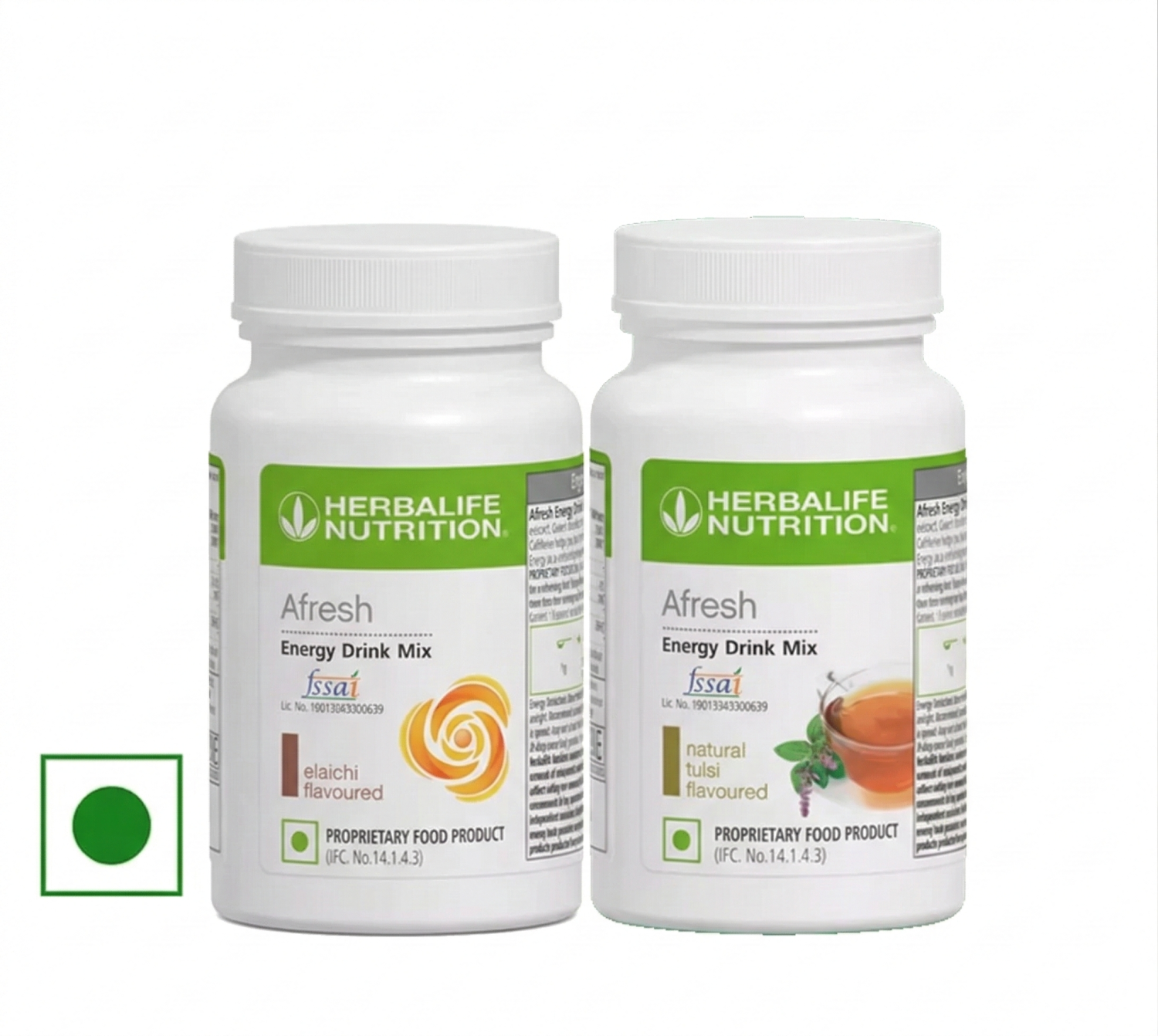 Herbalife Afresh Energy Drink Mix Herbal Tea Concentrate Elaichi With Natural Tulsi