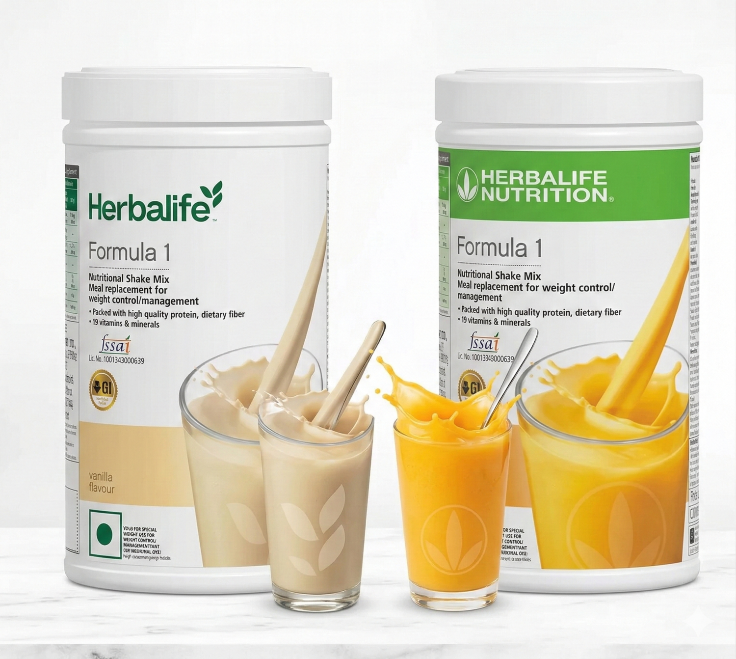 Herbalife Formula 1 French Vanilla with Mango 500g | Tropical Healthy Meal Replacement Shake Combo