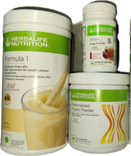 Herbalife Formula 1 Nutritional Shake Mix Vanilla - 500gm With PP 200 With Afresh Kashmiri Kahwa