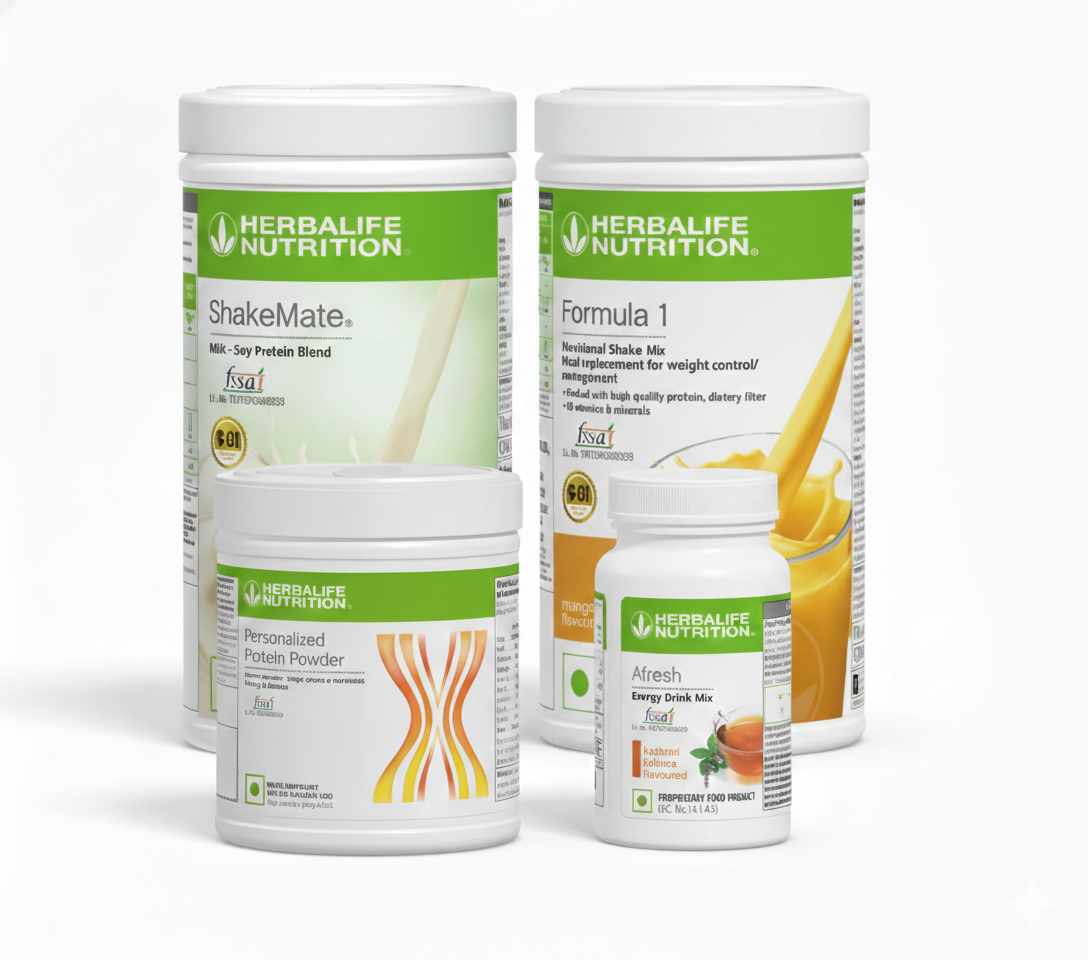 Herbalife Formula 1 Nutrition shake mix Mango - 500g with shakemate and pp200 with afresh kashmiri kahwa tea