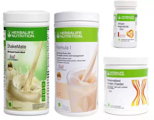 Herbalife Formula 1 french vanilla - 500g and shakemate with PP 200 And Afresh lemon