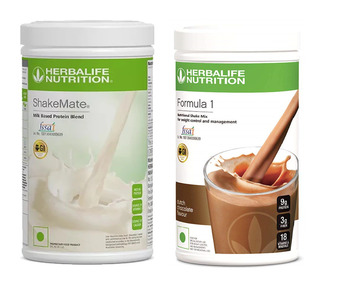 Herbalife Formula 1 Nutrition shake mix dutch chocolate - 500g with Shakemate